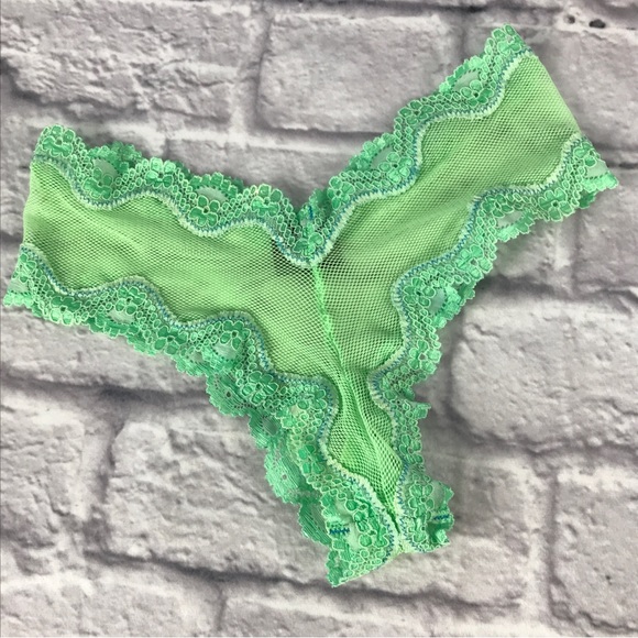 Victoria's Secret Other - Y2K Vintage Sexy Little Things Victoria’s Secret Fishnet Lace‎ Brazilian Panty